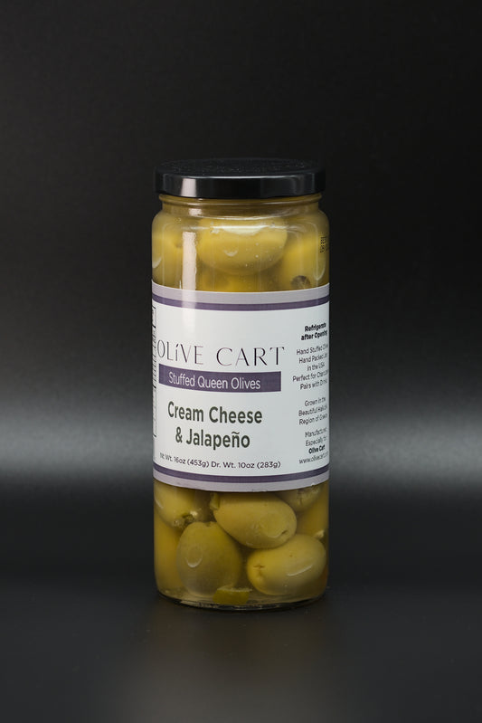 Jalapeno & Cream Cheese Stuffed Olives