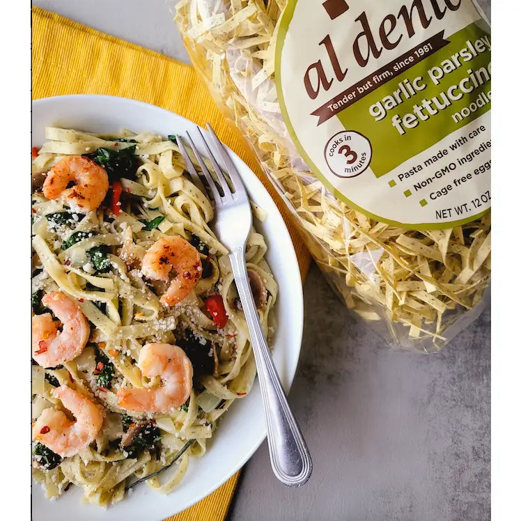 Garlic Parsley Fettuccine