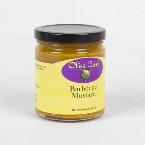 One jar of Olive Cart's Barbecue Mustard