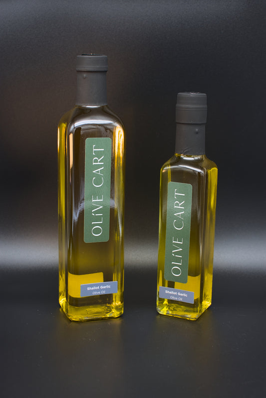 Olive Cart Shallot Garlic Olive Oil 250ml and 500ml Bottles