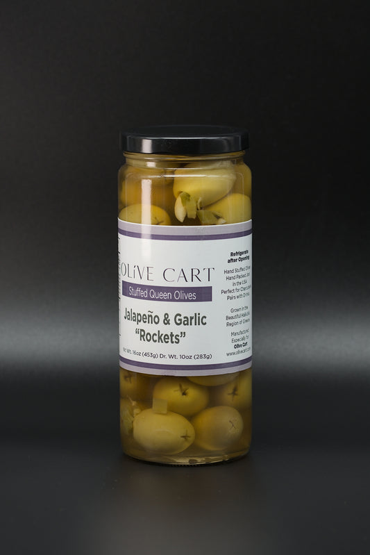 Rockets Jalapeno & Garlic Stuffed Olives