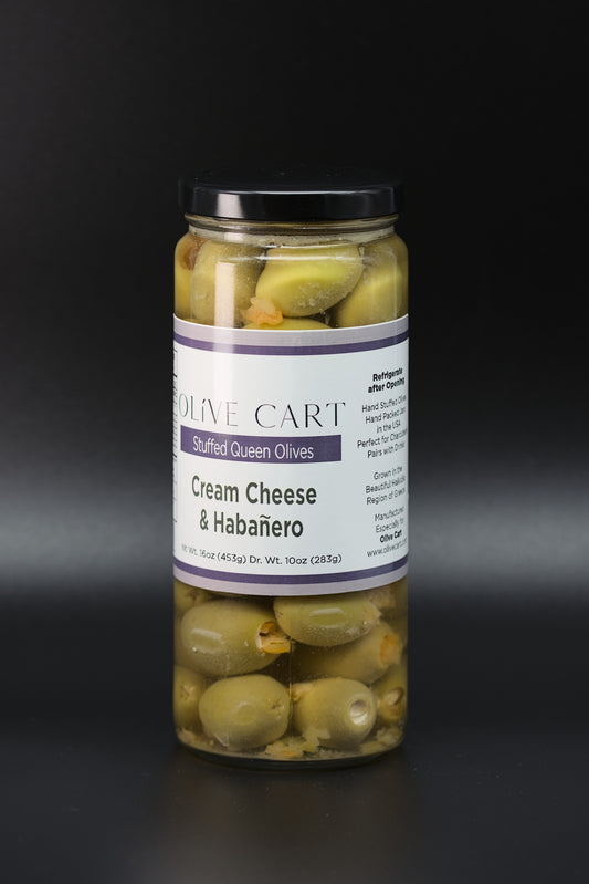 Habanero & Cream Cheese Stuffed Olives