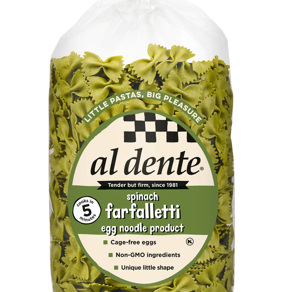 Spinach Farfalletti