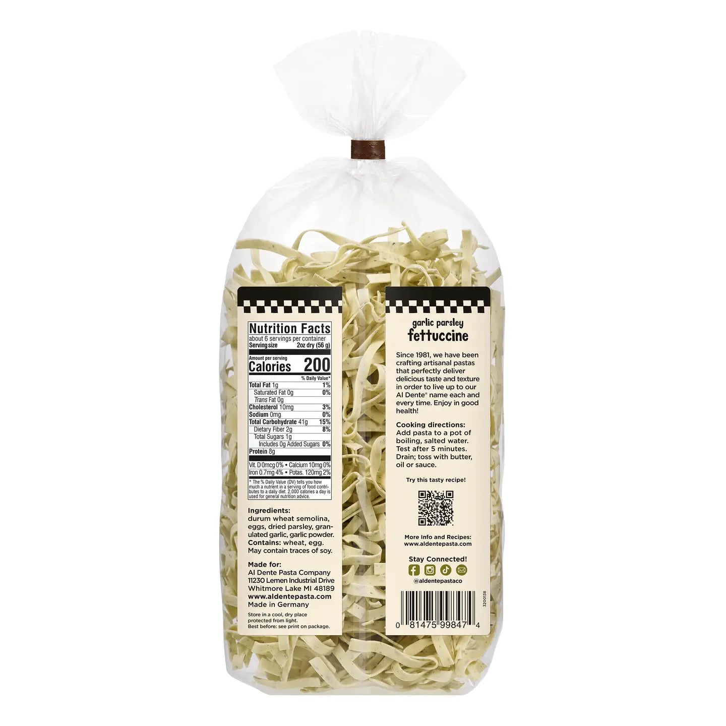 Garlic Parsley Fettuccine